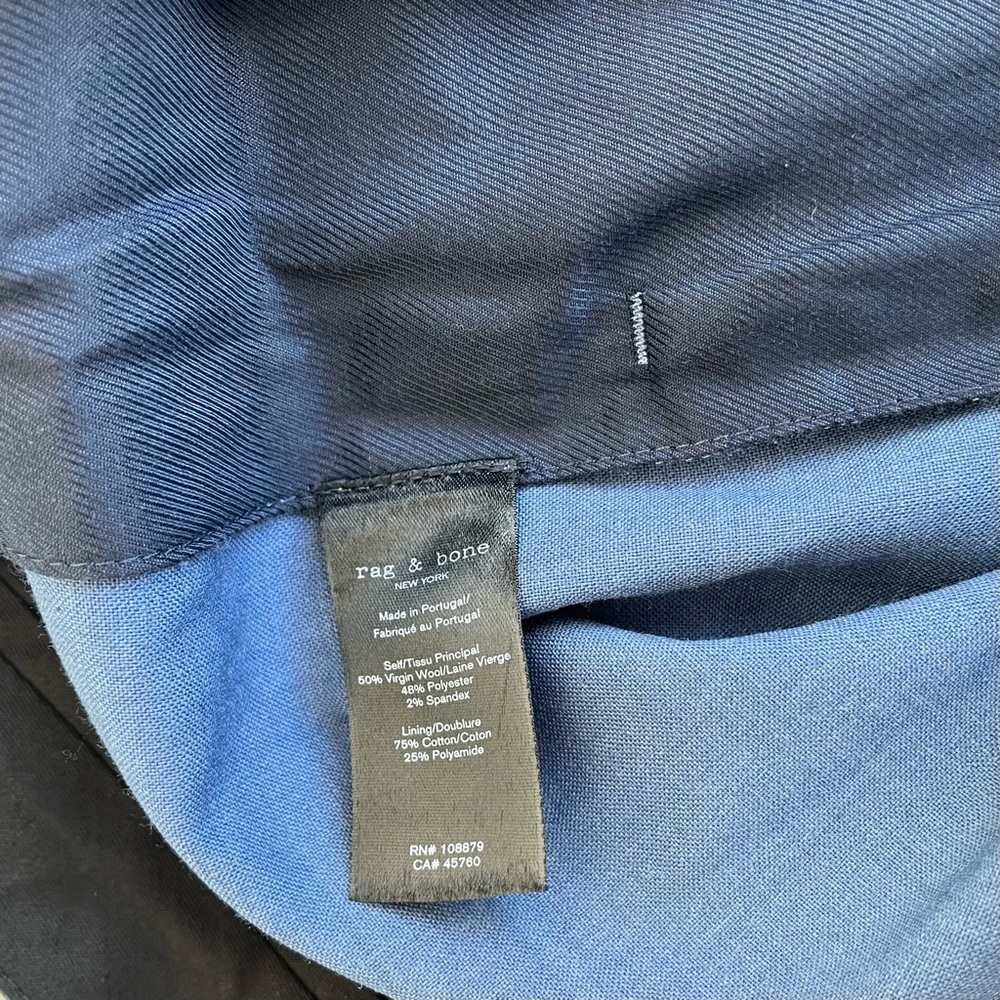 NWT Rag & Bone Blue Layla Slim Fit Ankle Pants - Picture 6 of 7